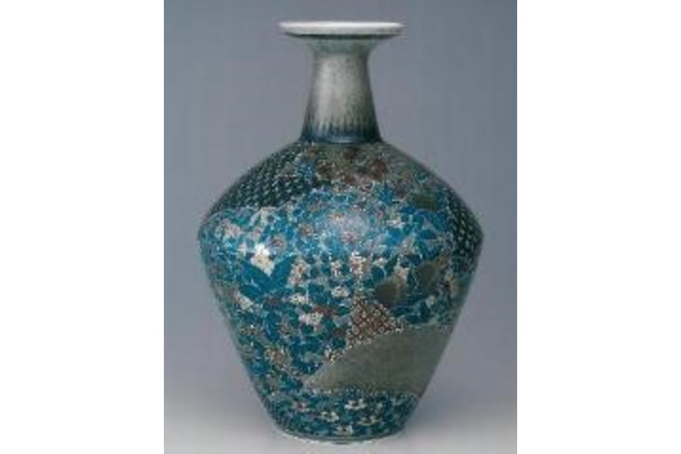 名家所蔵品　後期鍋島　瑠璃金襴手　大丼　共布　共箱　覚書　名品　骨董　古美術 14代 今右衛門 | 作家紹介 | Gallery BLOOM|広島県呉市のギャラリー